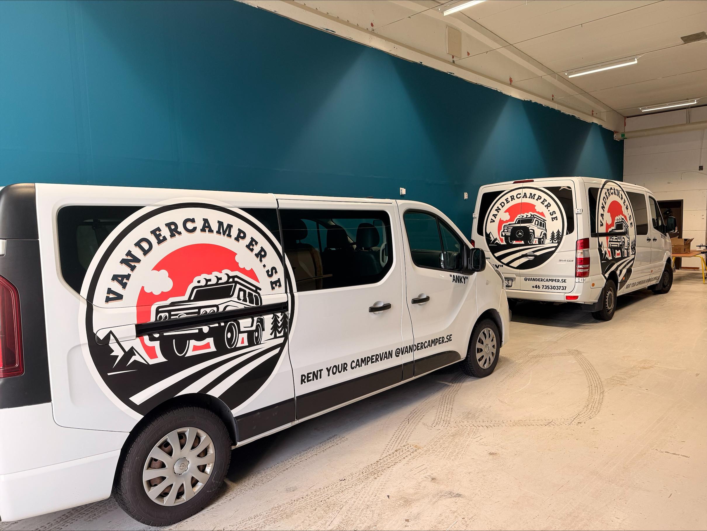 Minivan med campingmodul